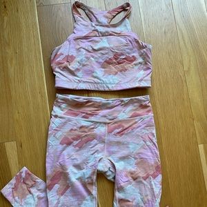 Outdoor Voices Pink Workout Set
